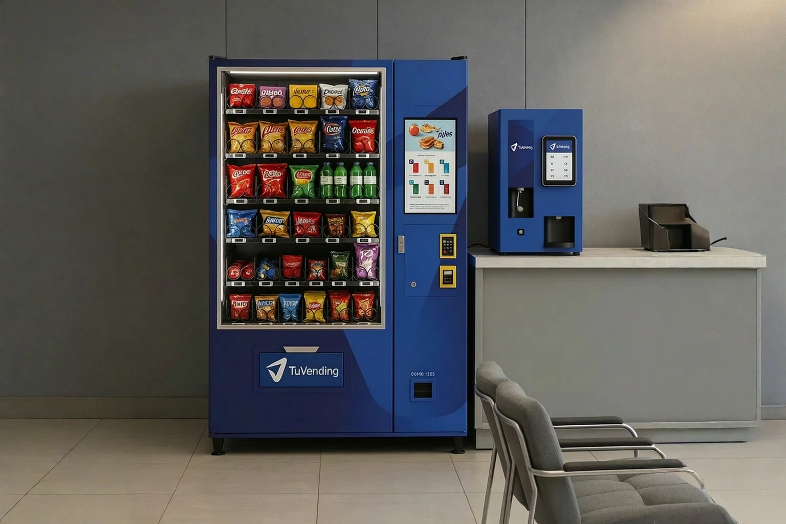 Máquina expendedora destacada